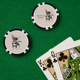 可愛い チワワ ふわふわ 友達 ポーカーチップ
