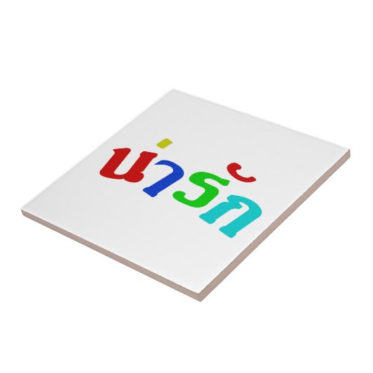 可愛い♦ナラク語のタイ語文字♦ タイル (側面)