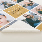 可愛い「パパとミー」フォトコラージュ1日目S シェルパブランケット (3/4)