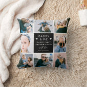 可愛い「パパと私」フォトコラージュ1日目 クッション (ブランケット)