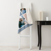 可愛い「パパと私」フォトコラージュ1日目 シェルパブランケット (インサイチュ)