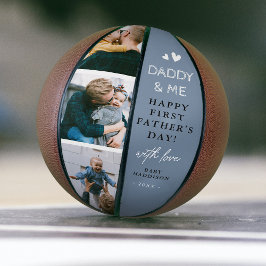 可愛い「パパと私」フォトコラージュ1日目 バスケットボール