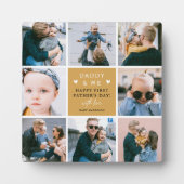 可愛い「パパと私」フォトコラージュ1日目 フォトプラーク (正面)