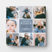 可愛い「パパと私」フォトコラージュ1日目 フォトプラーク (正面)