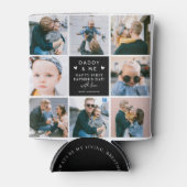 可愛い「パパと私」フォトコラージュ1日目 缶クーラー (正面)