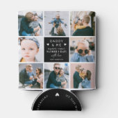 可愛い「パパと私」フォトコラージュ1日目 缶クーラー (裏面)