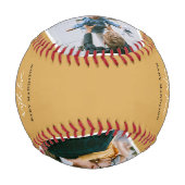 可愛い「パパと私」フォトコラージュ1日目 野球ボール (正面)