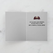 可愛い&ファ不気味ミリパーソナライズされたハロウィーン カード (内部)