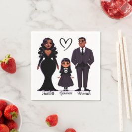 可愛い&ファ不気味ミリパーソナライズされたハロウィーン スタンダードカクテルナプキン