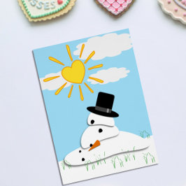 可愛い「メチャメチャメチャメチャ」雪だるまバレンタインデー