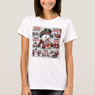 可愛い+ユーモラス+お祭り+ホリデー+クリスマスの名言 Tシャツ