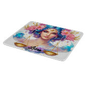 可愛い〔占星術の〕十二宮図サイン/天秤座 カッティングボード (角)