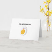 可愛い「君は卵を貸す」グリーティングカード カード (黄色い花)