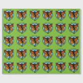 可愛い（昆虫）オオカバマダラ、モナークバタフライ艶包み紙 ラッピングペーパー (フラット)