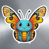 可愛い(昆虫)オオカバマダラ、モナーク蝶お洒落漫画グラフィック シール