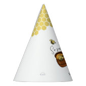 可愛い(昆虫)マルハナバチ甘いBee One 1歳の誕生日 パーティーハット (左)