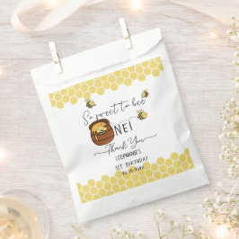 可愛い（昆虫）マルハナバチ甘いBee One 1歳の誕生日 フェイバーバッグ