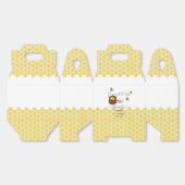 可愛い(昆虫)マルハナバチ甘いBee One 1歳の誕生日 フェイバーボックス (見開き)