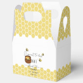 可愛い(昆虫)マルハナバチ甘いBee One 1歳の誕生日 フェイバーボックス (見開き)