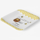可愛い（昆虫）マルハナバチ甘いBee One 1歳の誕生日 ペーパープレート (傾斜あり)