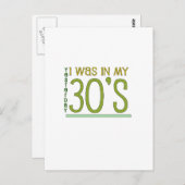 可愛い、「昨日は30代だった」 ポストカード (正面/裏面)