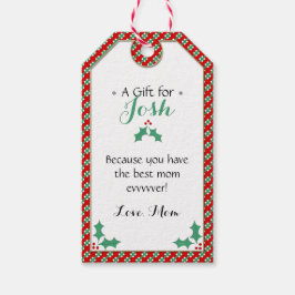 可愛い・最高のお母さん・お母さんを愛する・子供へ ギフトタグ