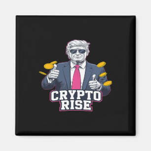 可愛い。月のブルルへのビットコイントランプの上昇 マグネット