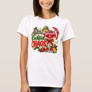 可愛い 気まぐれな 祝祭的な ホリデー クリスマスの名言 Tシャツ