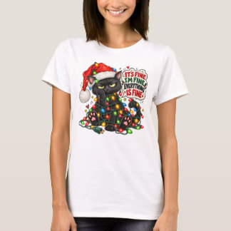 可愛い+気まぐれ+お祭り+休日のクリスマスの名言 Tシャツ