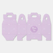 可愛い 誕生日 名前入り ありがとう おしゃれ パープル フェイバーボックス (見開き)