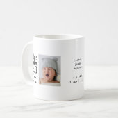 可愛い 赤ちゃんの仕業 ユーモア 引用 コーヒーマグカップ (正面左)