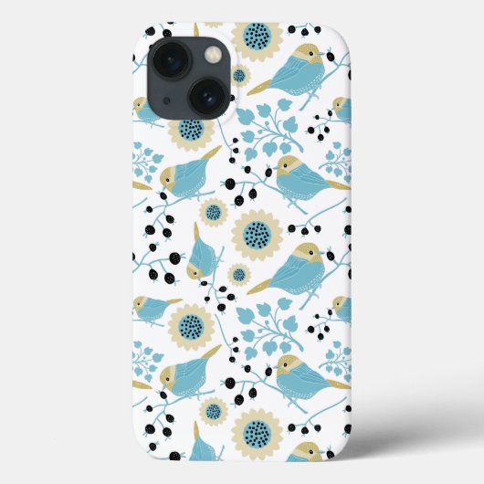 可愛い《鳥》アメリカゴガラ鳥パターンアート Case-Mate iPhoneケース (裏面)