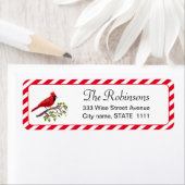 可愛い(鳥)ショウジョウコウカンチョウホリ離れー ラベル (インサイチュ)