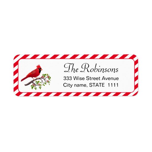 可愛い(鳥)ショウジョウコウカンチョウホリ離れー ラベル (正面)