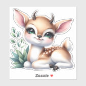 可愛い!鹿カスタムカットスクラップブック作りシール シール (シート)