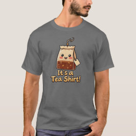 可愛い"It's a Tea Shirt" お茶のパロディTシャツ Tシャツ