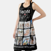 可愛い「MOM」最高のシェフ12モダン枚フォトコラージュ エプロン (インサイチュ)
