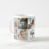 可愛い「We Love You Papa」フォトコラージュ コーヒーマグカップ (正面左)