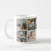 可愛い「We Love You Papa」フォトコラージュ コーヒーマグカップ (左)