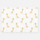 可愛いABCアルファベットパターンパステルベビーシャワー ラッピングペーパーシート (正面2)