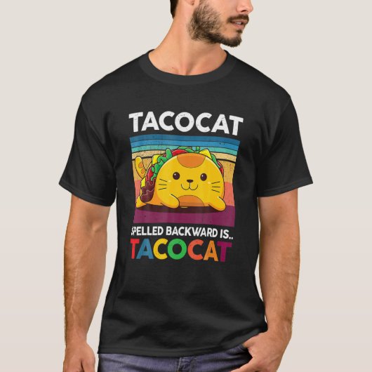 可愛いAco Kids Aco CatバックワードAcocat Boys Tシャツ (正面)
