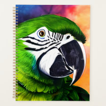 可愛いAIで生み出されたグリーンオウム