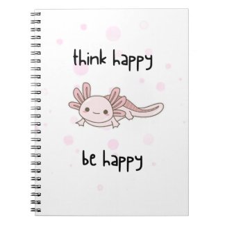 可愛いaxolotlノートブ考えックハッピーハッピーハッピーハッピー！ ノートブック