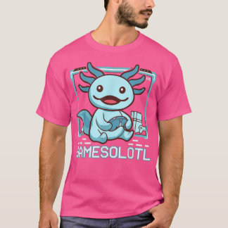 可愛いAxolotlラバーゲームsキッズトドラーゲーマサロット Tシャツ