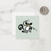 可愛いAYE-AYE - lemur – 霊長類 – 野生生物 ノートカード (正面/裏面インサイチュ)