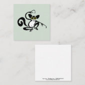 可愛いAYE-AYE - lemur – 霊長類 – 野生生物 ノートカード (正面/裏面)