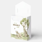 可愛いbearly待ちウッドランド水の色ベビーシャワー フェイバーボックス (オープン)