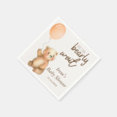 可愛いbearly待ちテディベア赤ちゃんシャワー スタンダードカクテルナプキン (角)