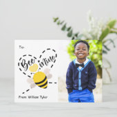 可愛いBee Mine教室フォトバレンタインデー シーズンカード (スタンド正面)