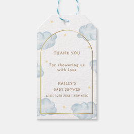 可愛いBohoスタークラウドアーチボーイベビーシャワー ギフトタグ